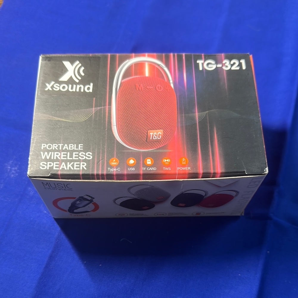 T&G Xsound TG-321 Black Portable Wireless Speaker